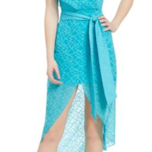 alice and olivia turquoise dress